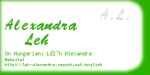 alexandra leh business card